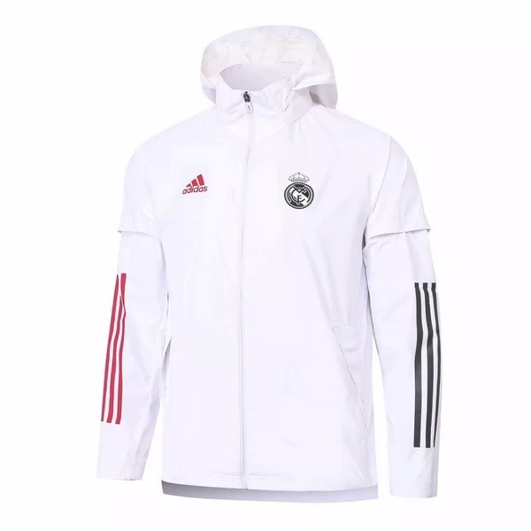 Windjacke Real Madrid 2020-21 Weiß Fussballtrikots Günstig